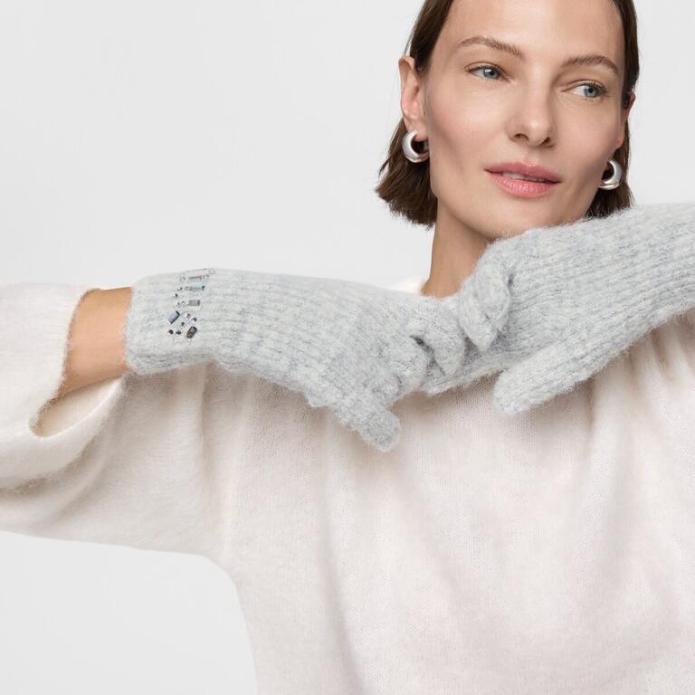 Cachecol Crystal com Strass Cinza - Tous  3