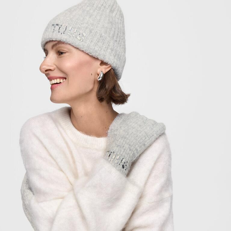 Cachecol Crystal com Strass Cinza - Tous  4