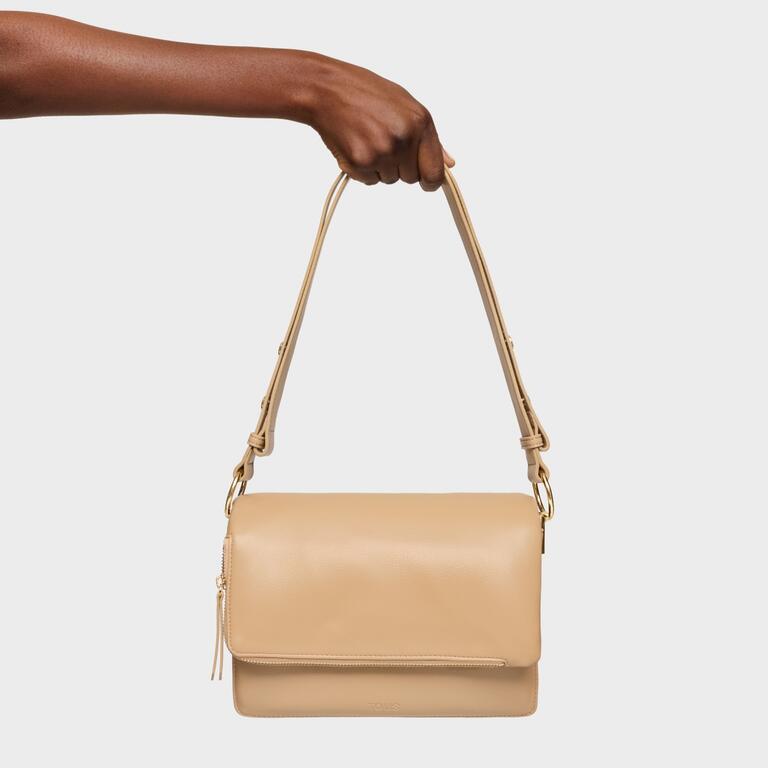 Mala de Ombro Audree Soft Bege - Tous  5