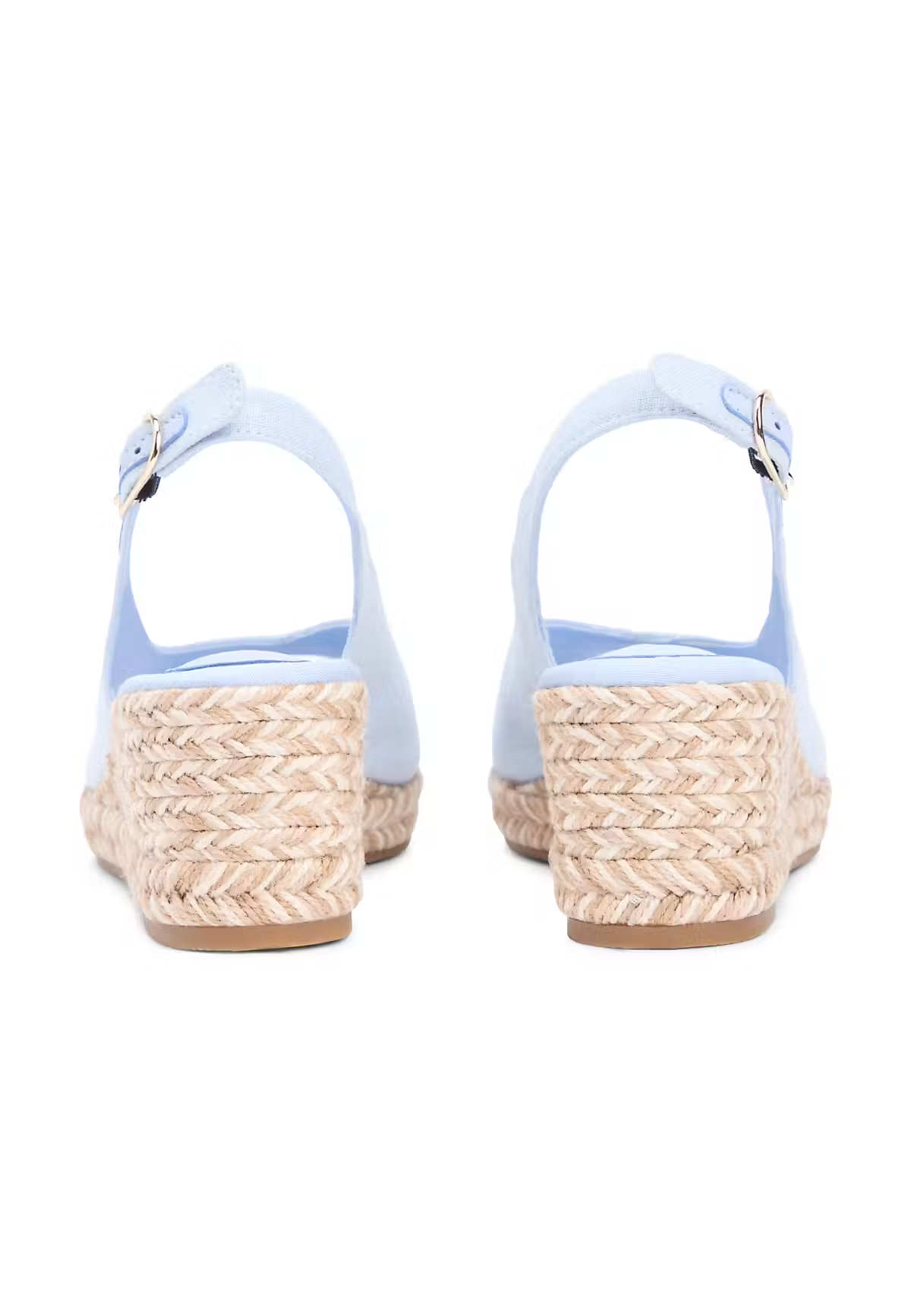 Sandália de Cunha Baixo Azul Claro - Tommy Hilfiger 3