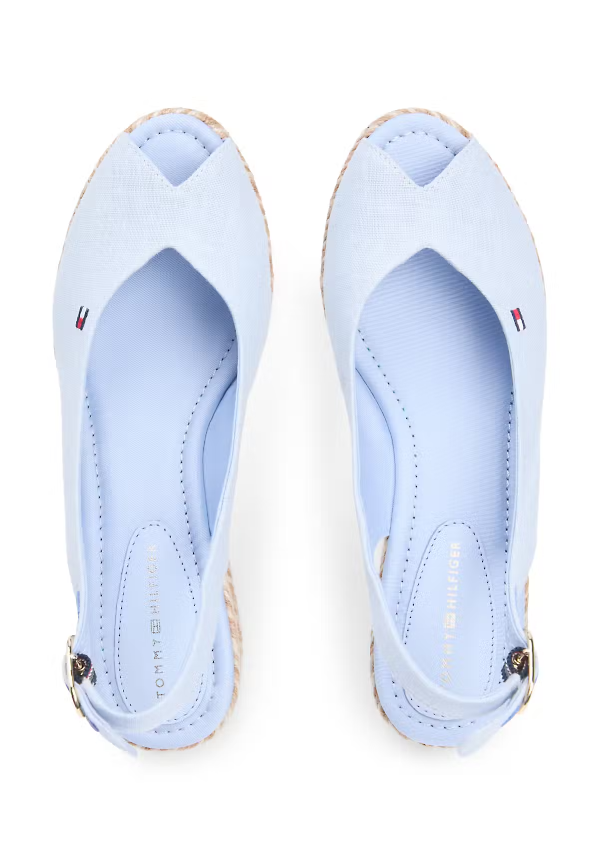 Sandália de Cunha Baixo Azul Claro - Tommy Hilfiger 7