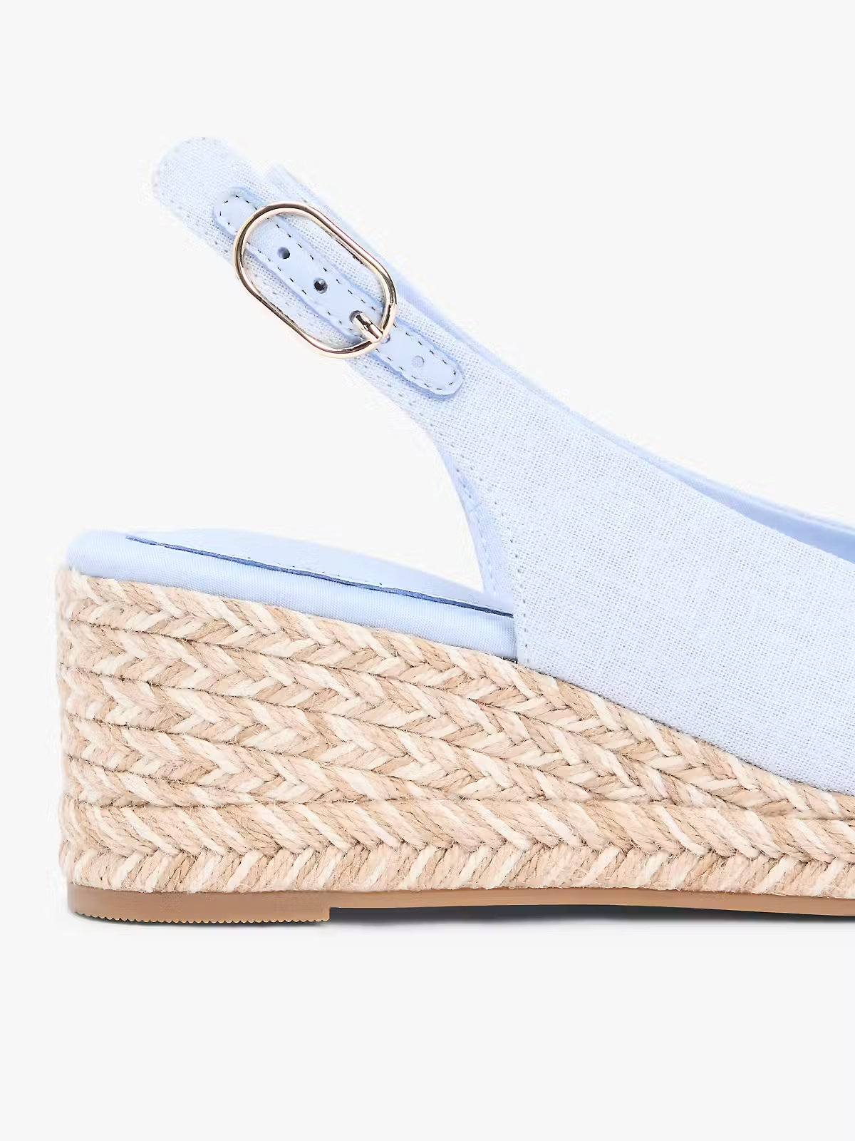 Sandália de Cunha Baixo Azul Claro - Tommy Hilfiger 5