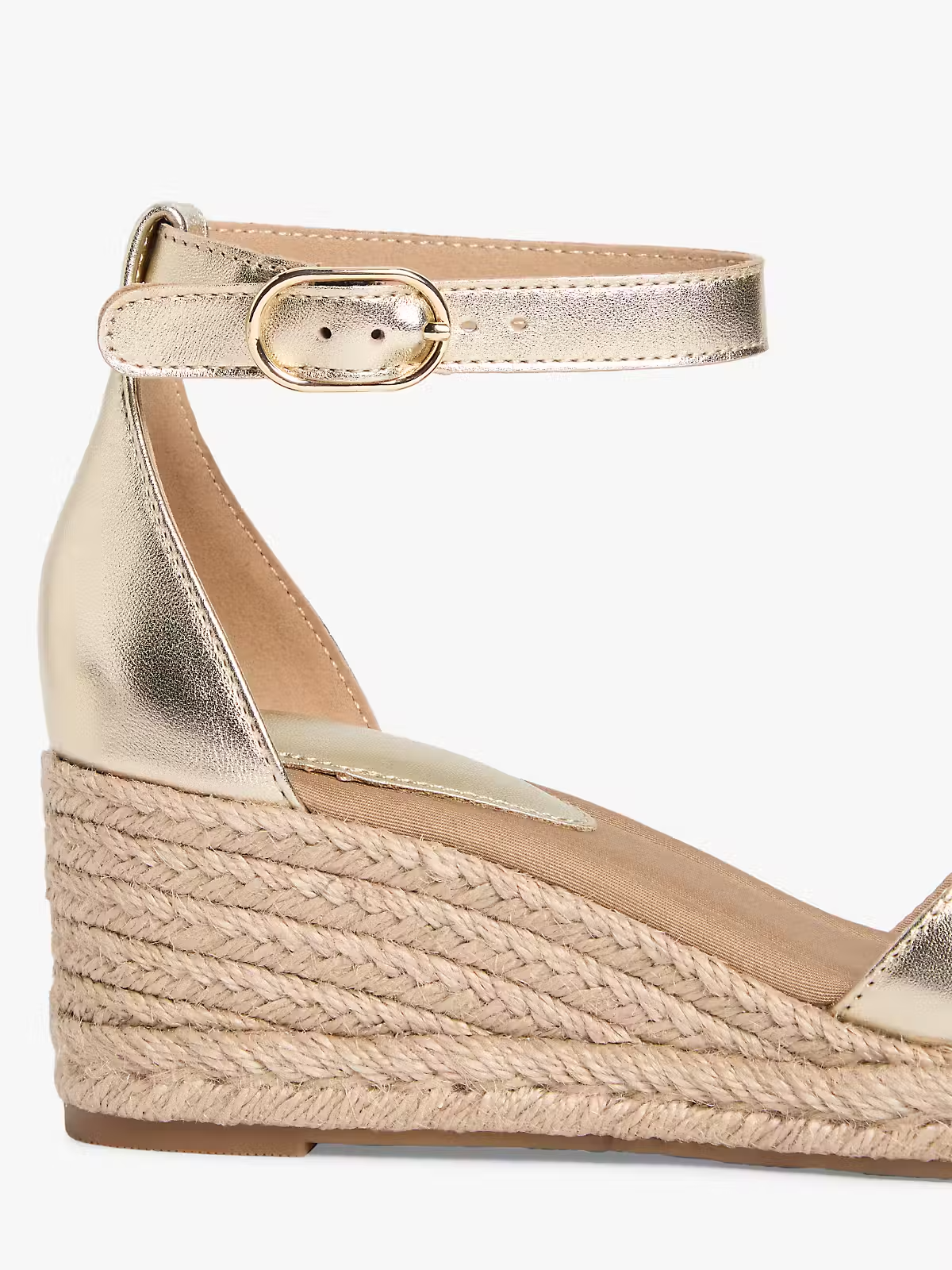 Sandália de Cunha Baixa Dourado - Tommy Hilfiger 5