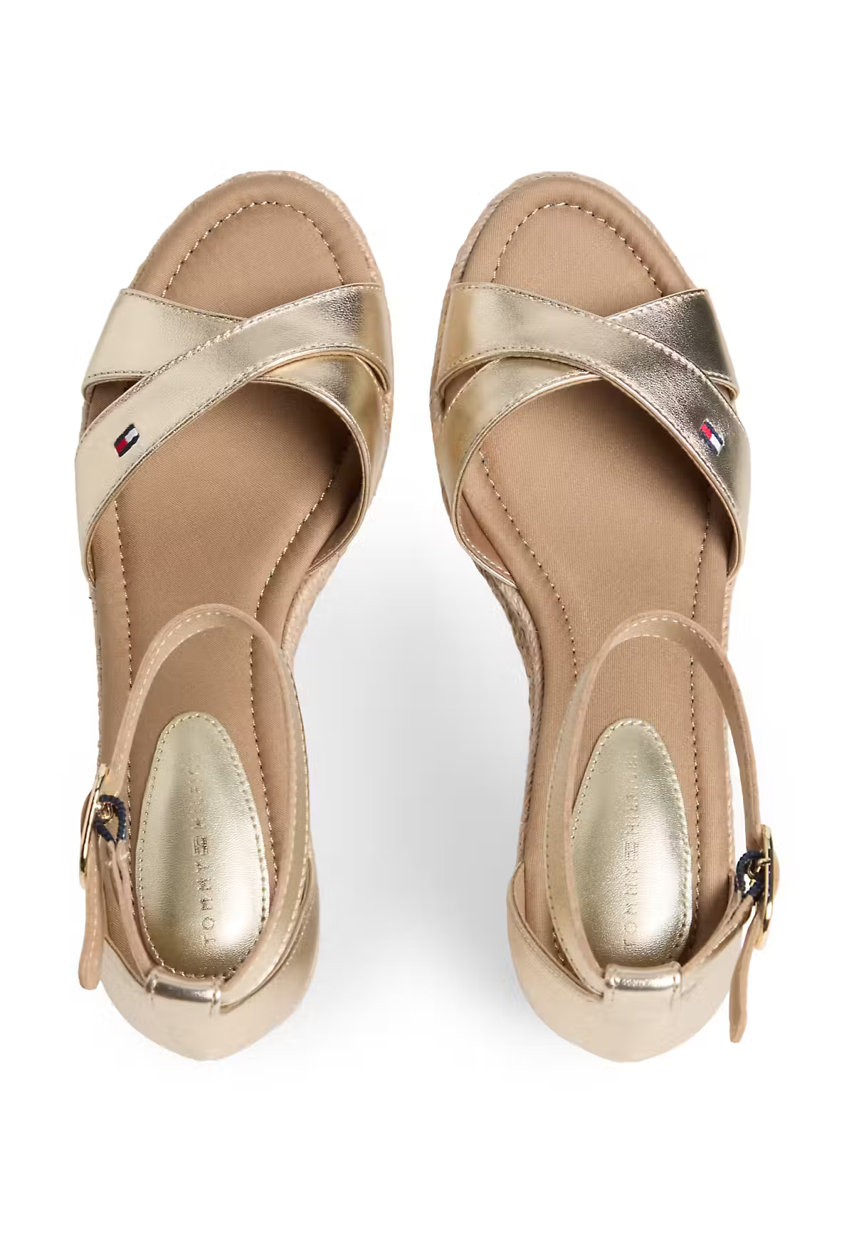 Sandália de Cunha Baixa Dourado - Tommy Hilfiger 7