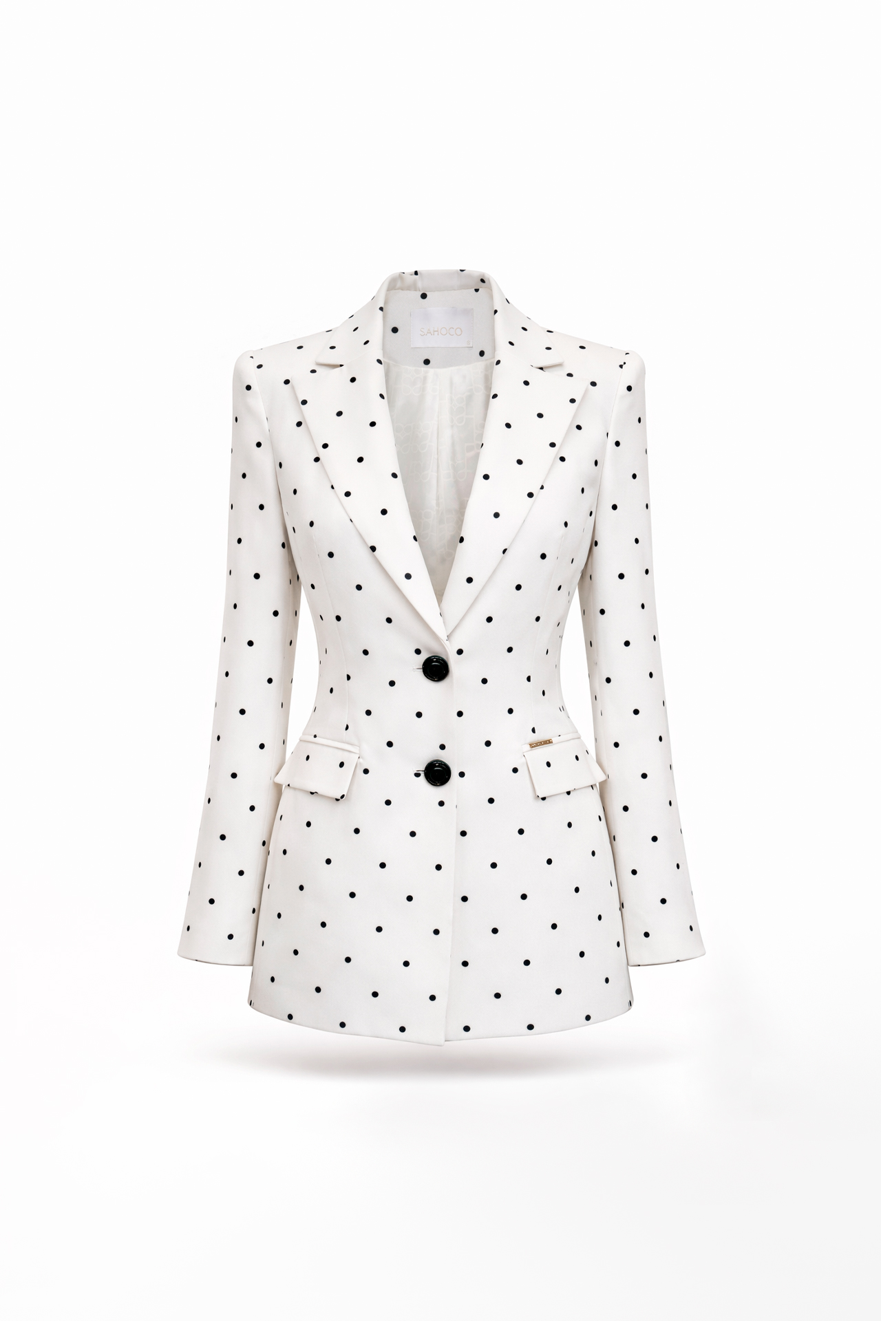 Blazer Bolas Branco e Preto - SAHOCO 5