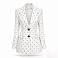 Blazer Bolas Branco e Preto - SAHOCO - Thumbnail 5