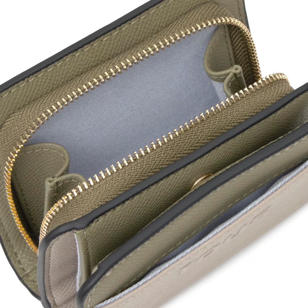 Carteira Dupla Audree Taupe e Verde - Tous  5