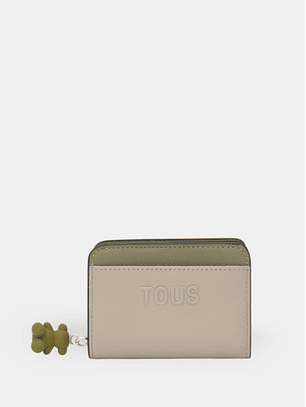 Carteira Dupla Audree Taupe e Verde - Tous 