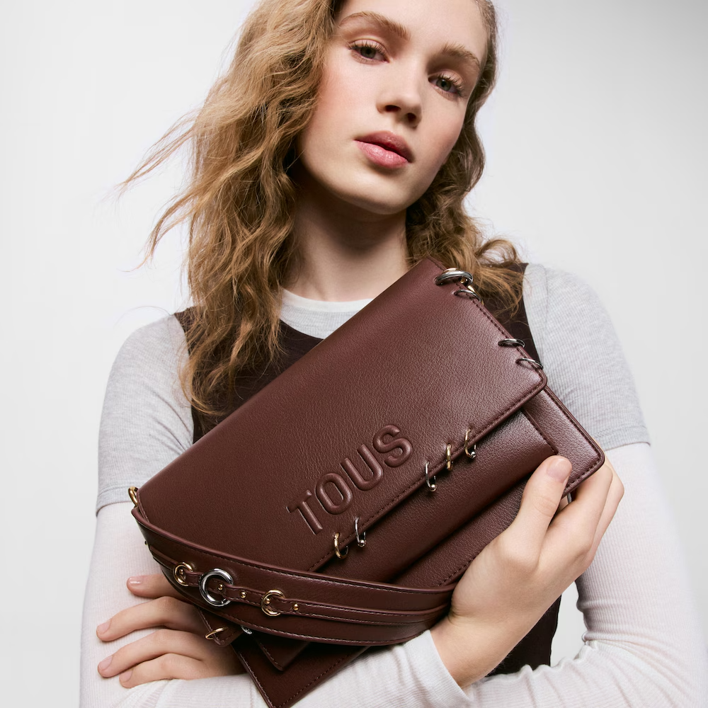 Mala de Ombro Audree Earrings Castanho - Tous  6