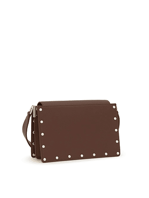Mala de Ombro Audree Studs Castanho - Tous  