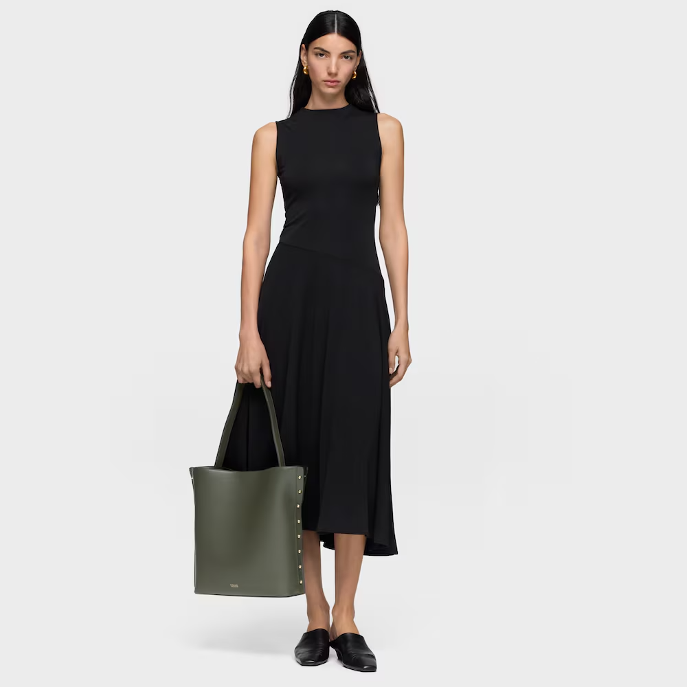 Mala de Ombro Grande Jewelry Studs Verde - Tous  2