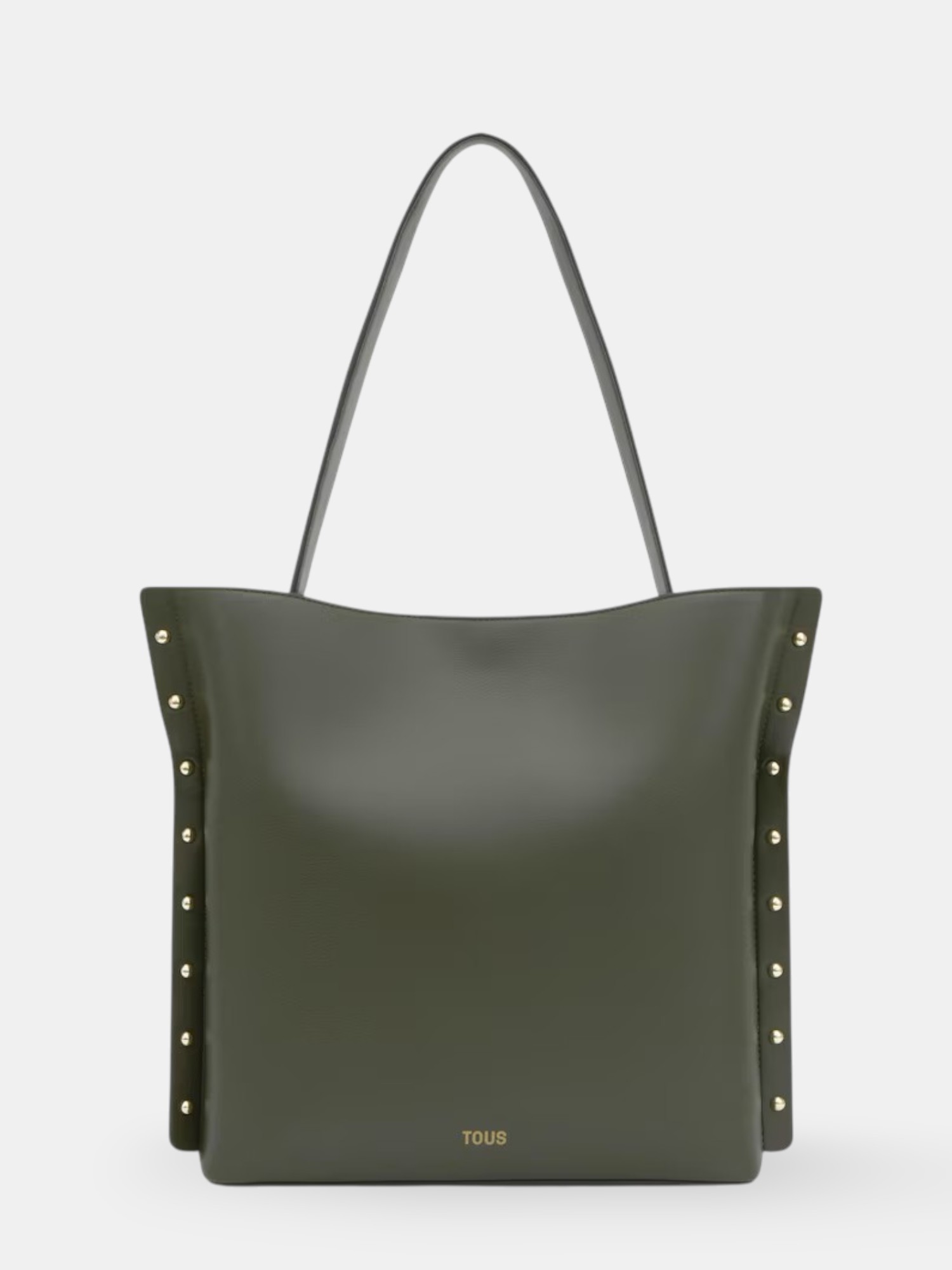 Mala de Ombro Grande Jewelry Studs Verde - Tous  1