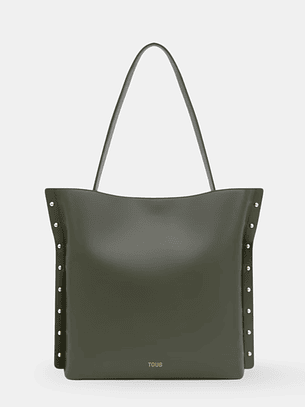 Mala de Ombro Grande Jewelry Studs Verde - Tous 