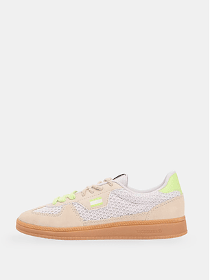 Ténis GREENWICH Canvas Bege e Lima - Tommy Hilfiger 