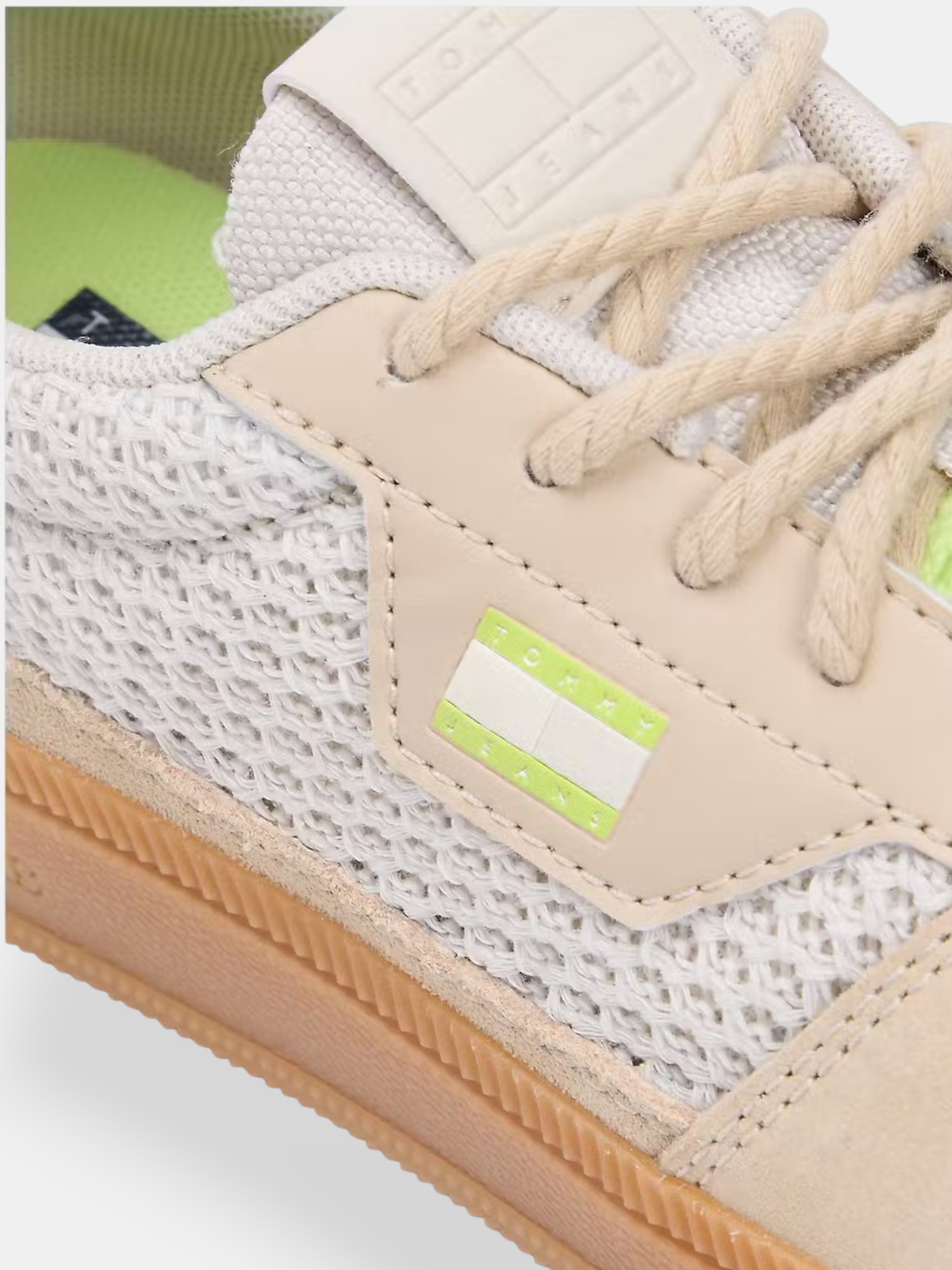 Ténis GREENWICH Canvas Bege e Lima - Tommy Hilfiger  5