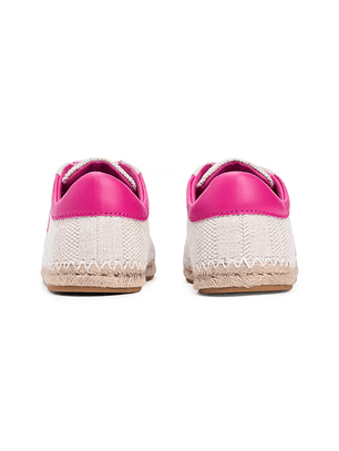 Ténis JACKIE em Canvas e Corda Rosa - Tommy Hilfiger