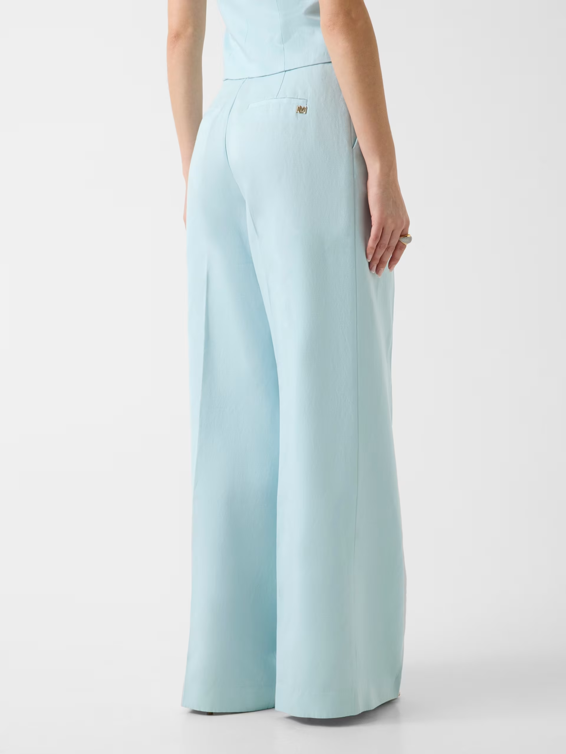 Calças em Linho JANE Azul Claro - Guess Marciano 2