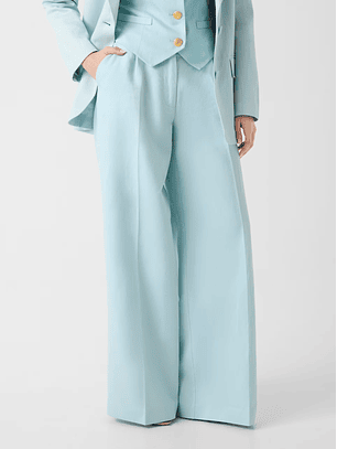 Calças em Linho JANE Azul Claro - Guess Marciano