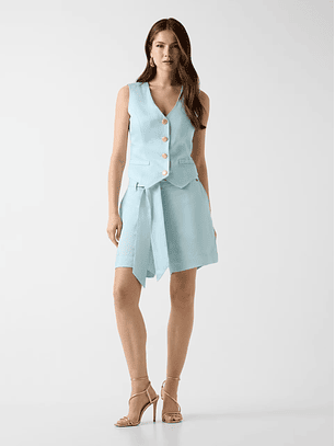 Colete em Linho JANE Azul - Guess Marciano