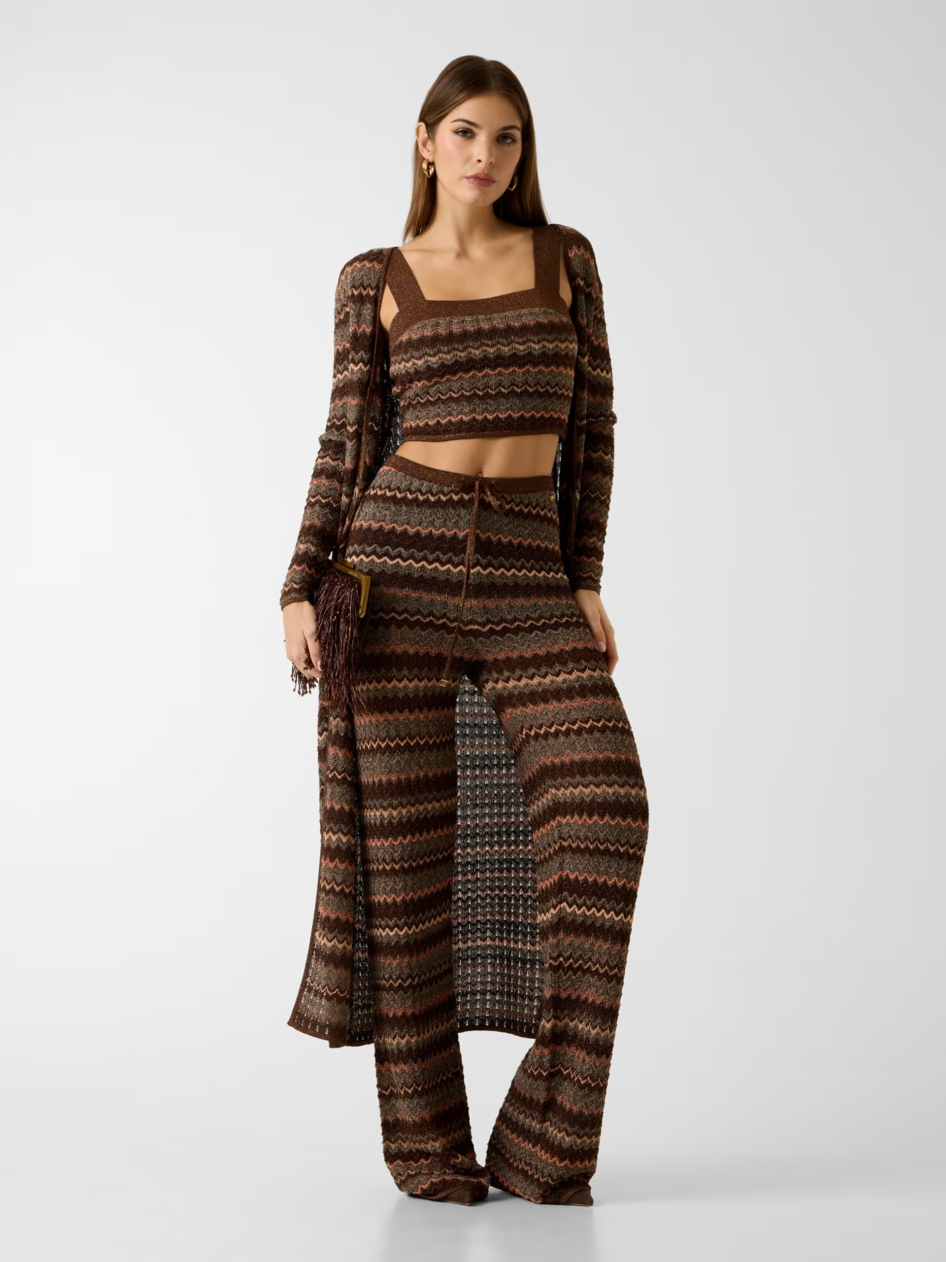 Top Tricô SUKI Lurex Castanho - Guess Marciano 2