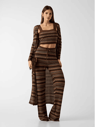 Top Tricô SUKI Lurex Castanho - Guess Marciano