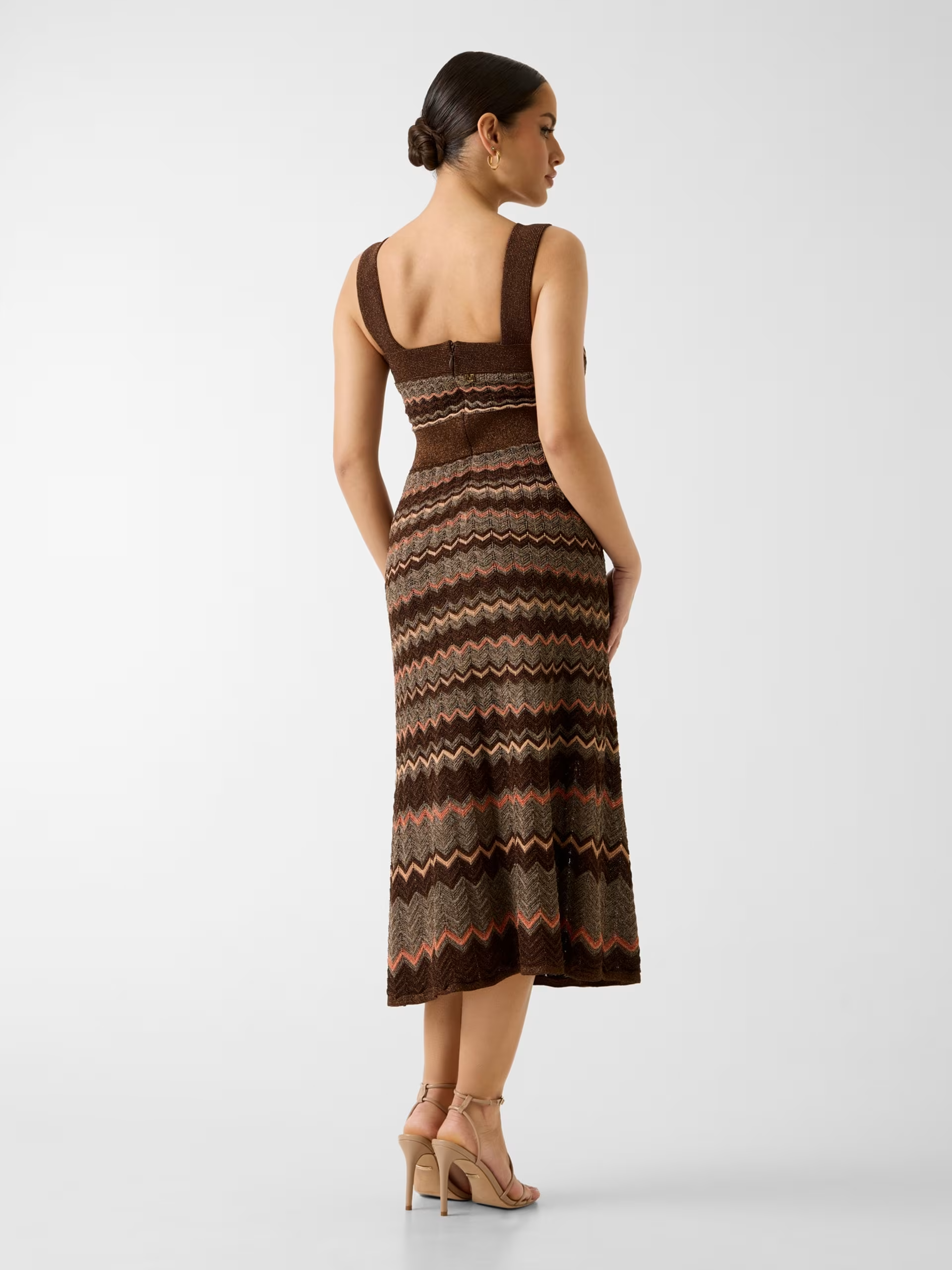 Vestido Tricô SUKI Lurex Castanho - Guess 2