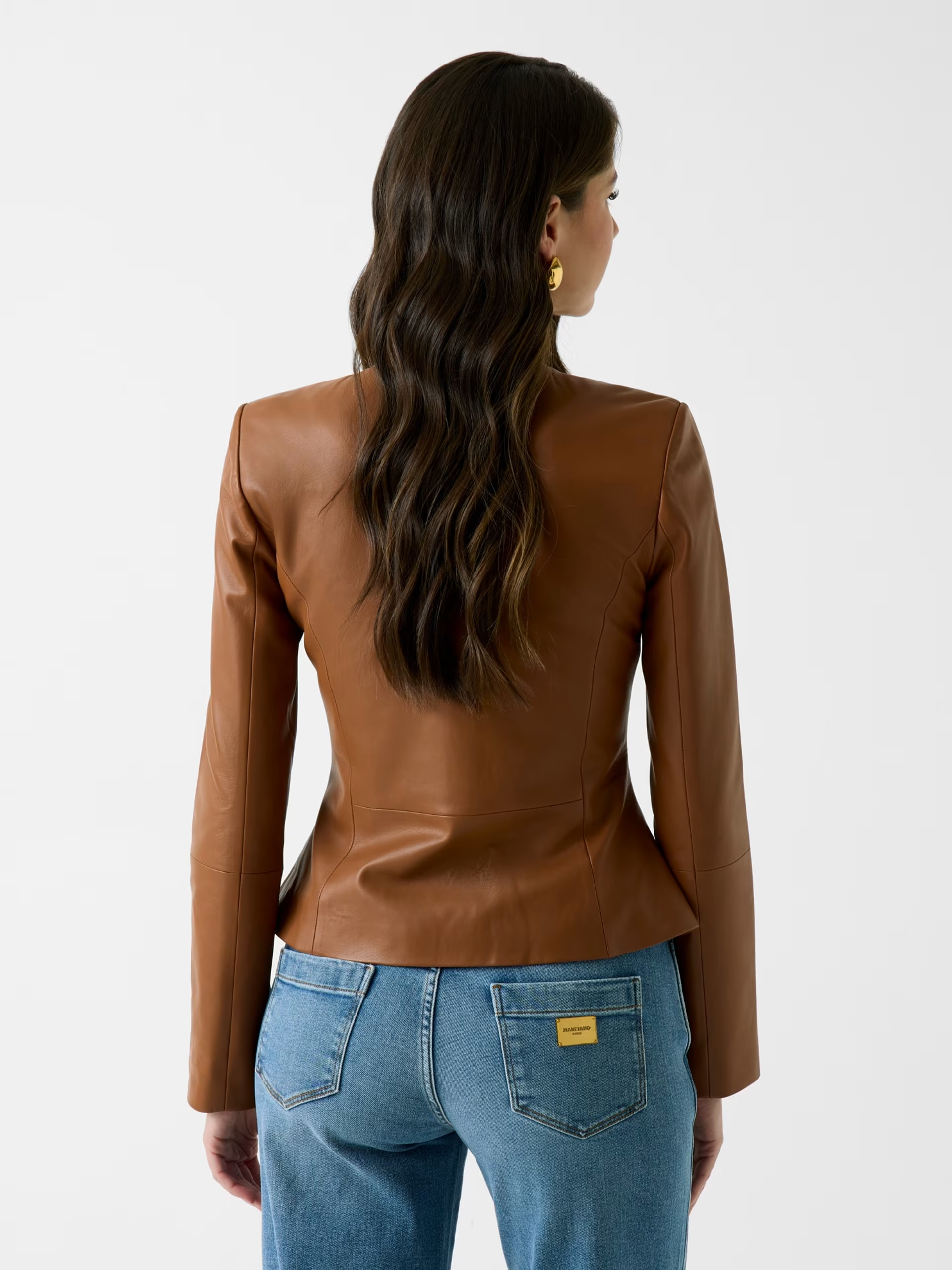 Casaco em Pele CARA Camel - Guess Marciano  3