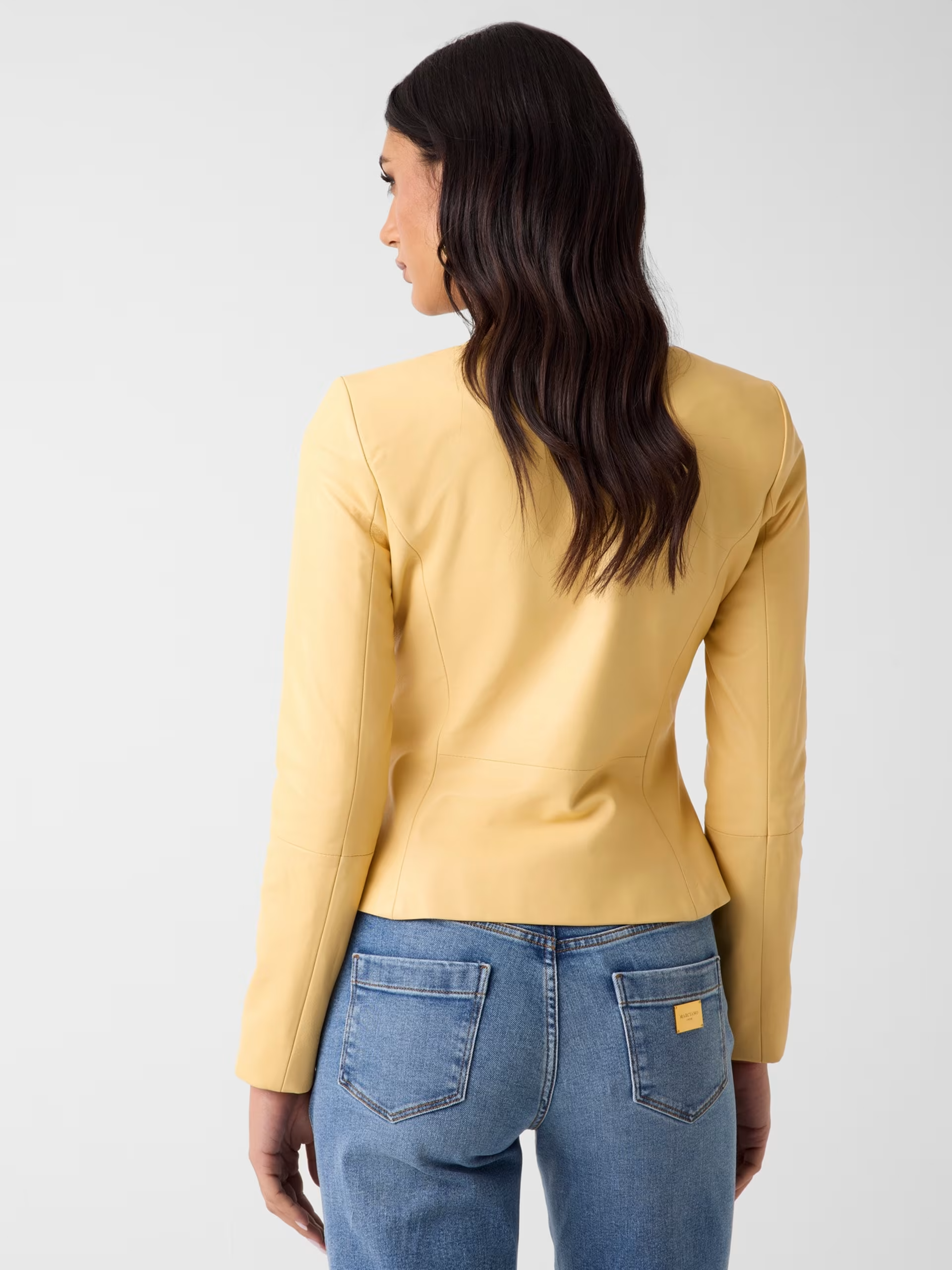 Casaco em Pele CARA Amarelo - Guess Marciano  3