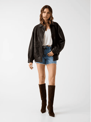 Casaco Bomber DARIA Ecopele Castanho - Guess 