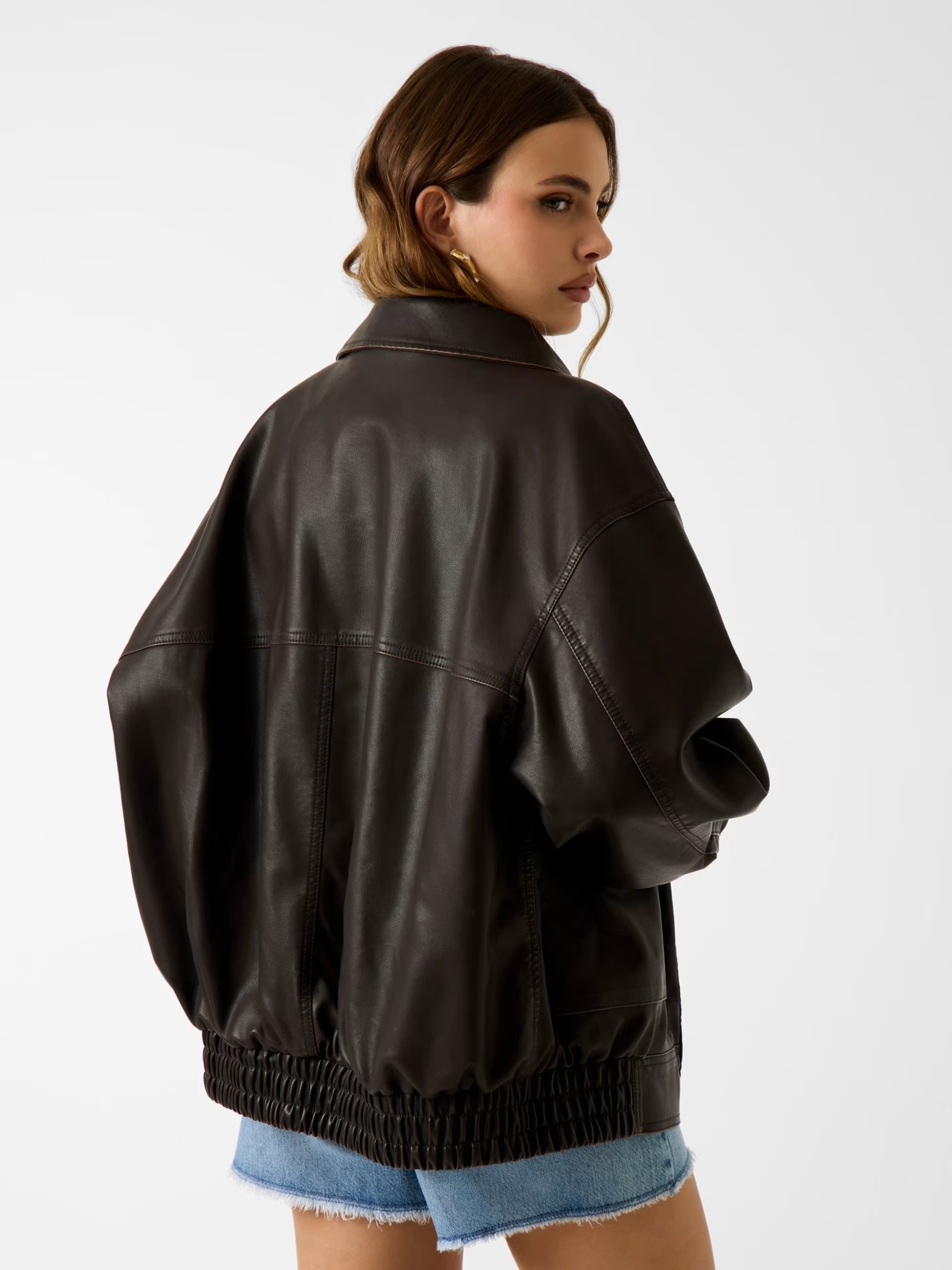 Casaco Bomber DARIA Ecopele Castanho - Guess  5