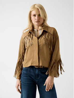 Casaco com Franjas IBBY Camel - Guess 