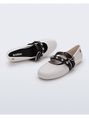 Sabrina Soft Ballerina Studs Bege / Preto - Melissa