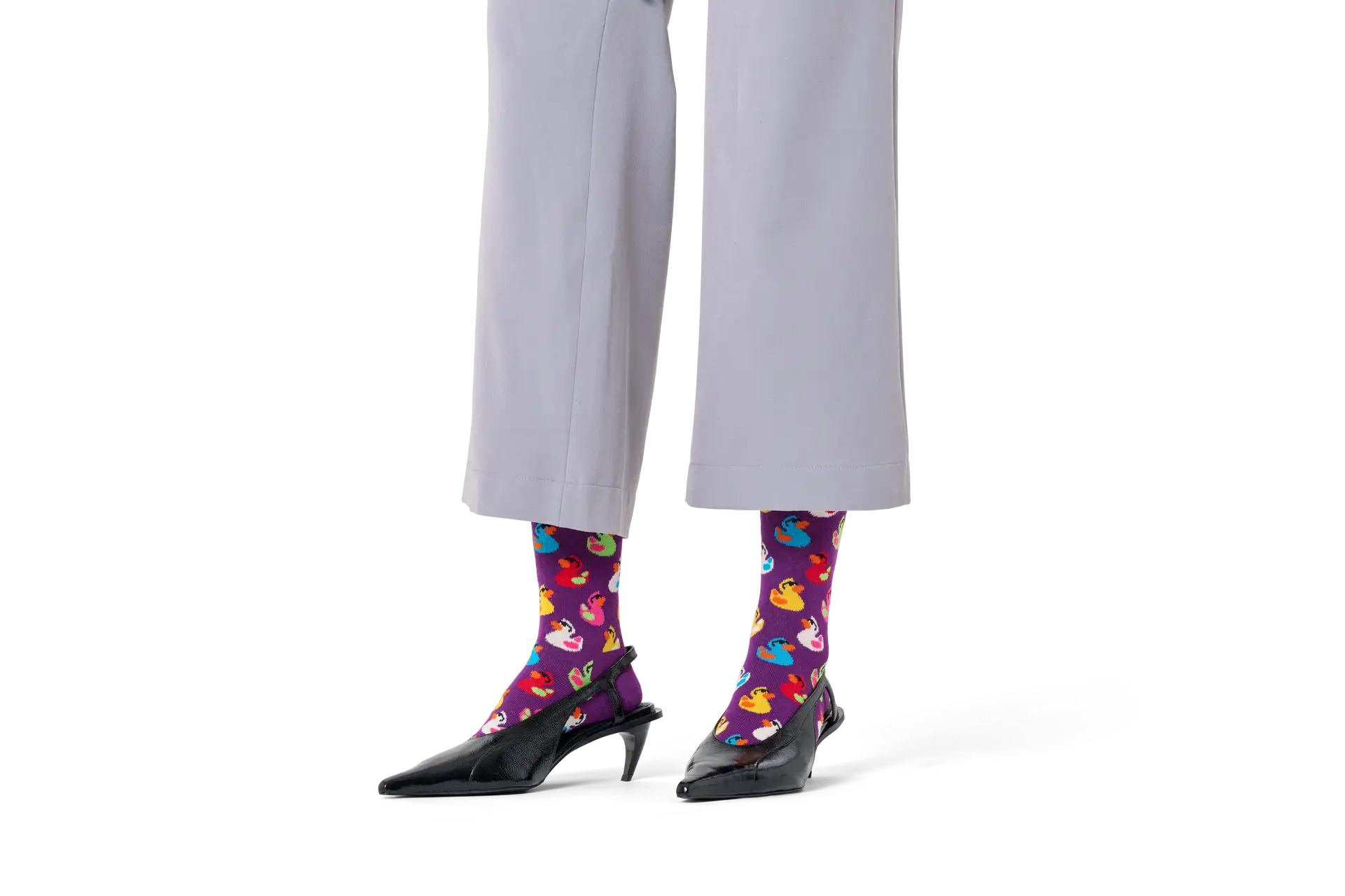 Meia Patos de Borracha Roxo - Happy Socks  2