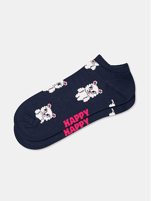 Meia Curta Cutie Urso Azul - Happy Socks
