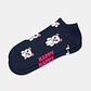 Meia Curta Cutie Urso Azul - Happy Socks - Thumbnail 1