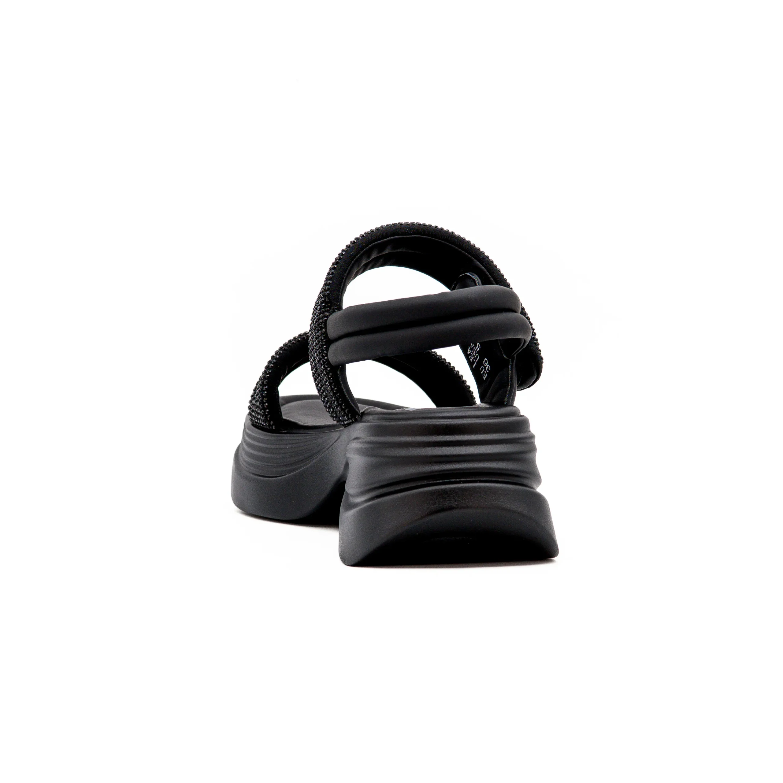 Sandália LEA Plataforma em Strass Preto - Russel Matos 2