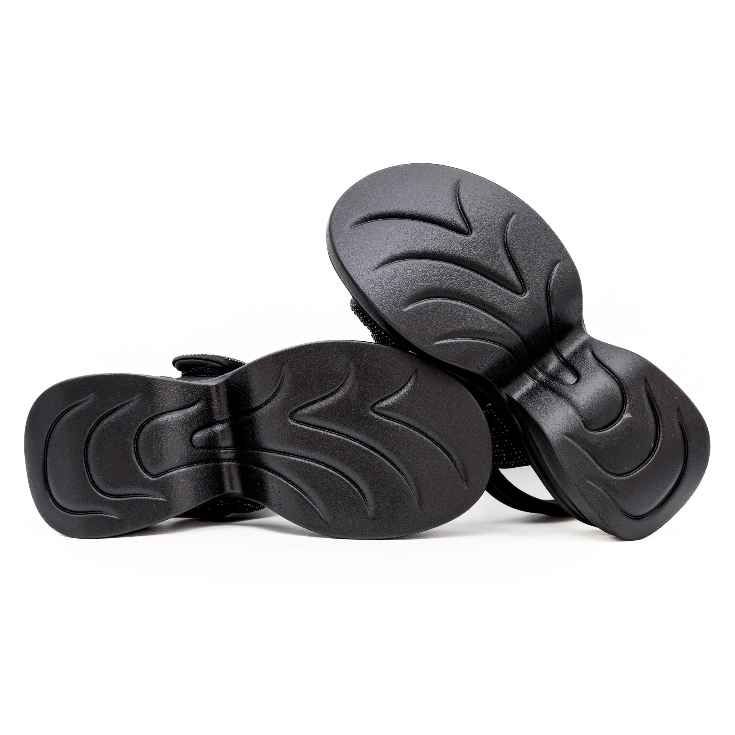 Sandália LEA Plataforma em Strass Preto - Russel Matos 4