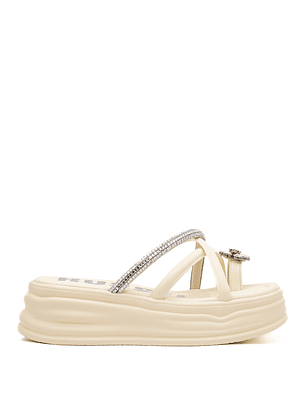 Chinelo Plataforma LIS Branco - Russel Matos 