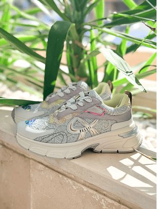 Ténis SARA Prata Multi - Russel Matos 