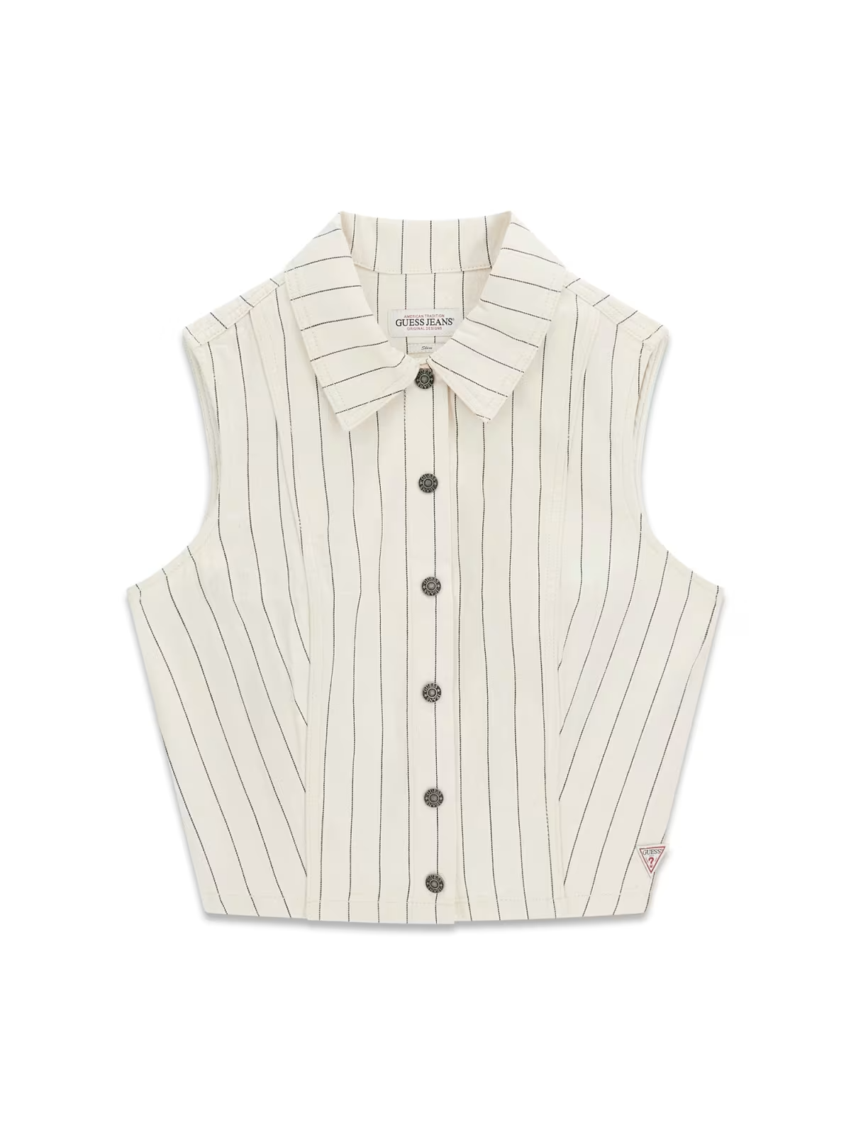 Colete Riscas Bege - Guess Jeans 5