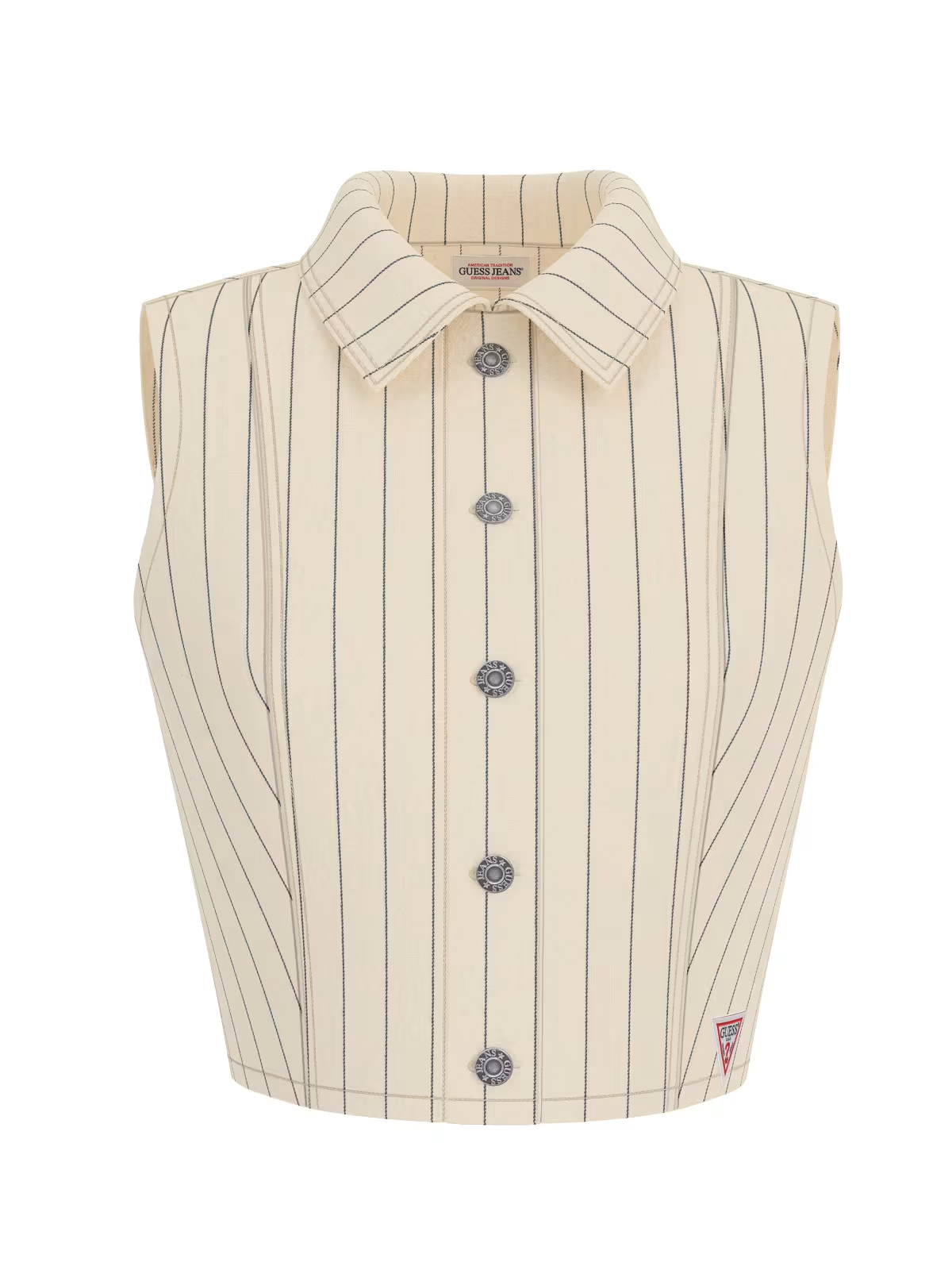 Colete Riscas Bege - Guess Jeans 6