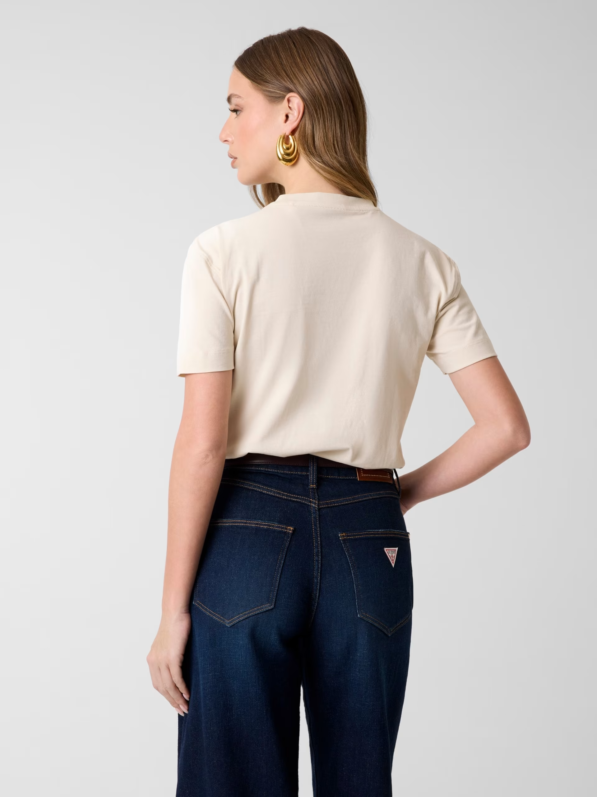 T-shirt Flores Bege - Guess 4