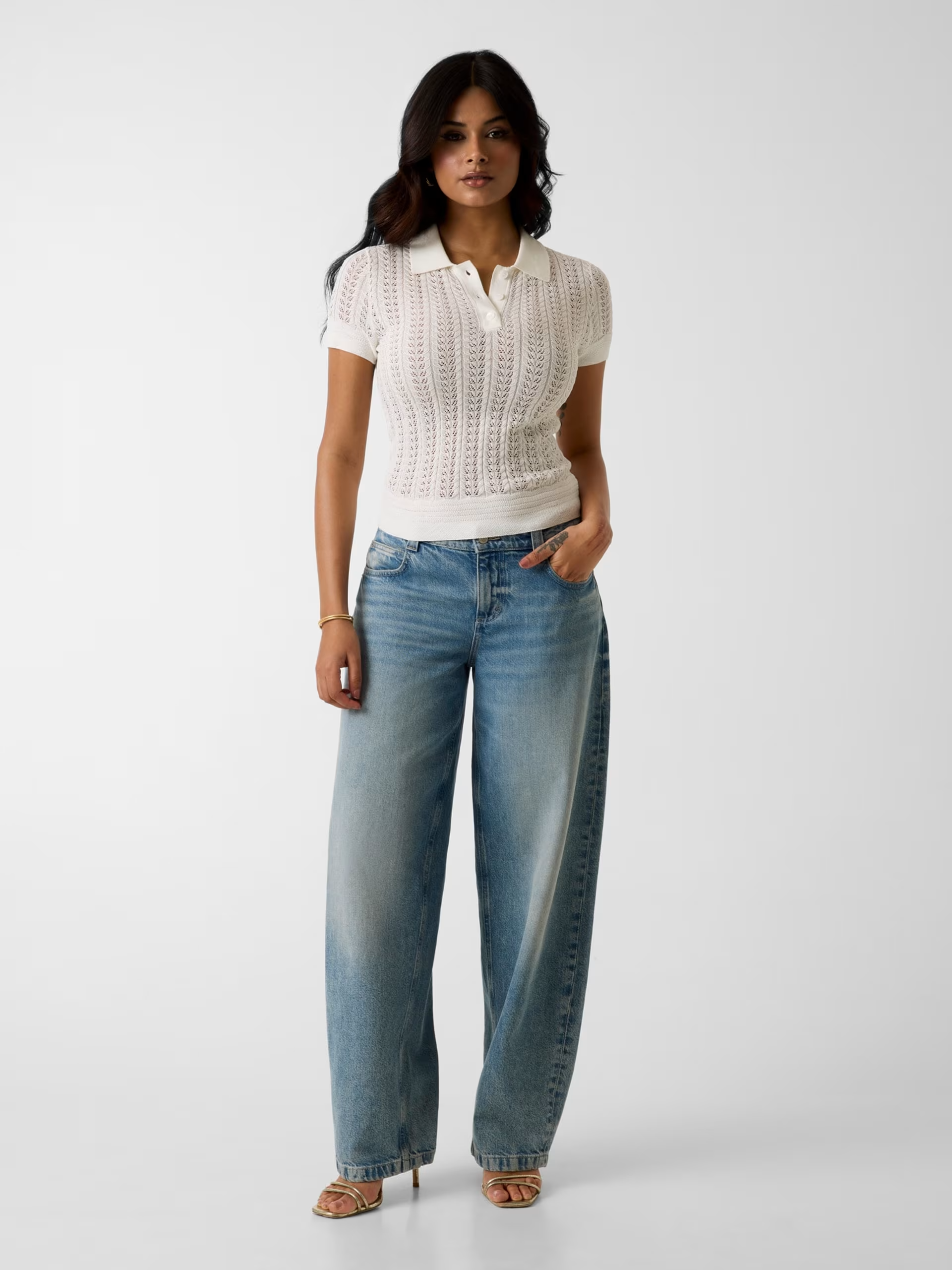 Polo em Renda VIENNA Branco - Guess  2