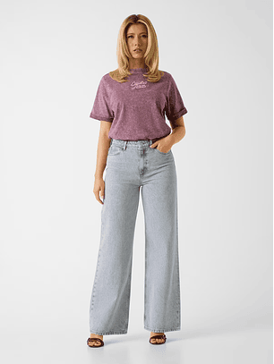 Calças Wide Leg Cinza - Guess