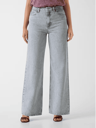 Calças Wide Leg Cinza - Guess