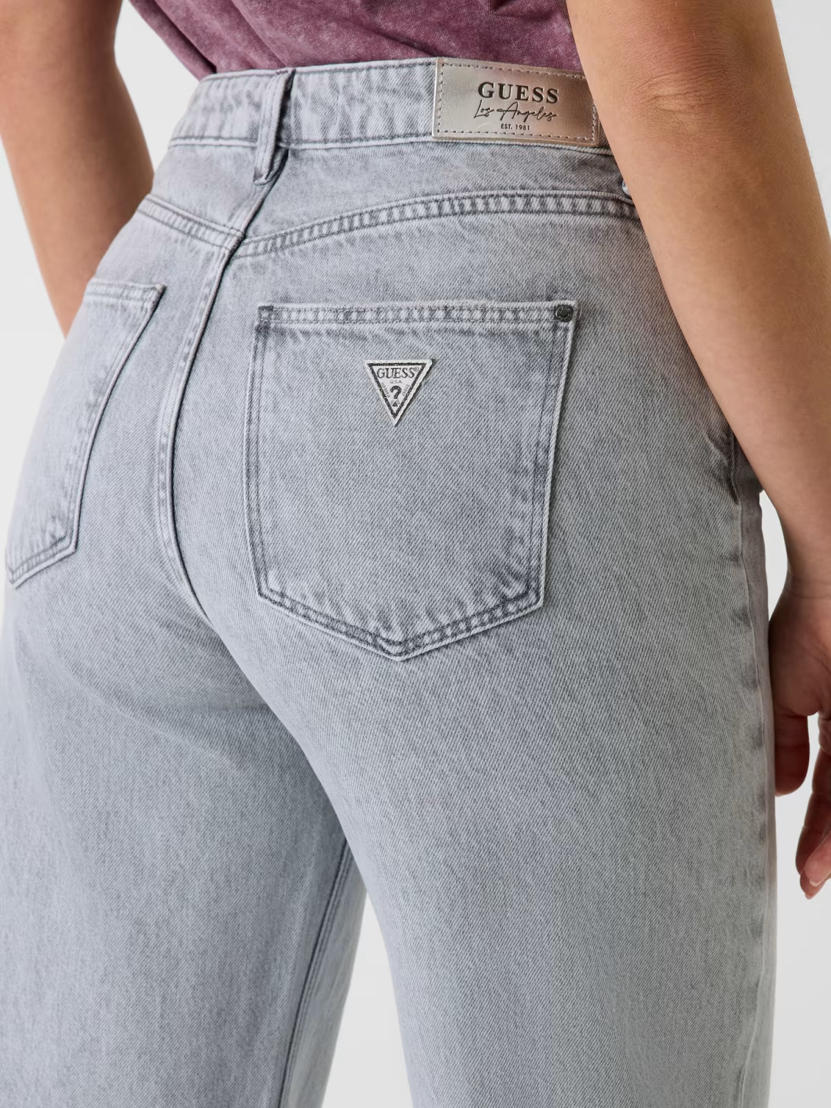 Calças Wide Leg Cinza - Guess 4