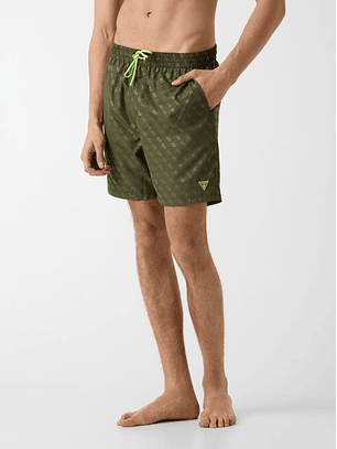 Calções de Banho Logo Verde - Guess