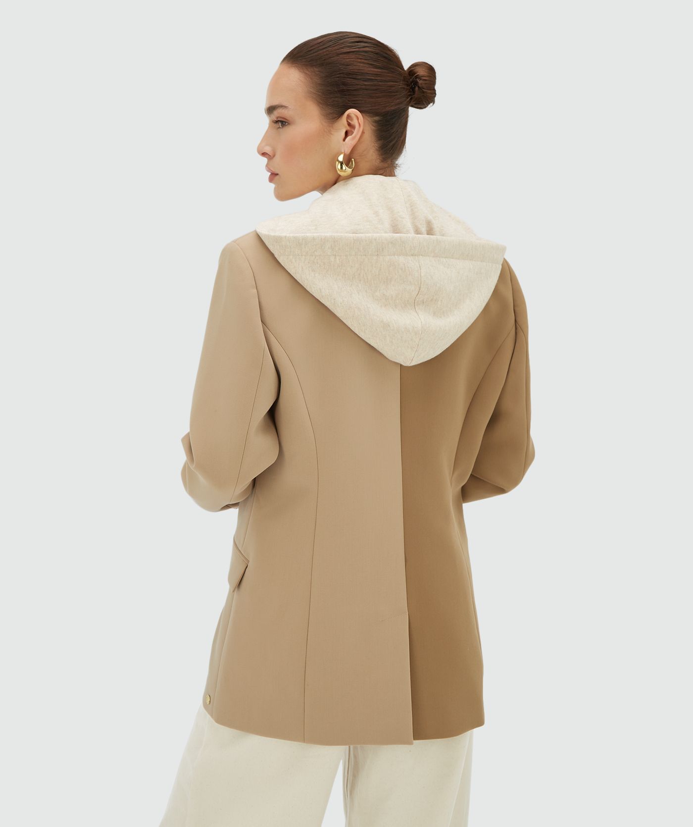 Blazer SUUS HOODI Bicolor Bege - Josh V 5