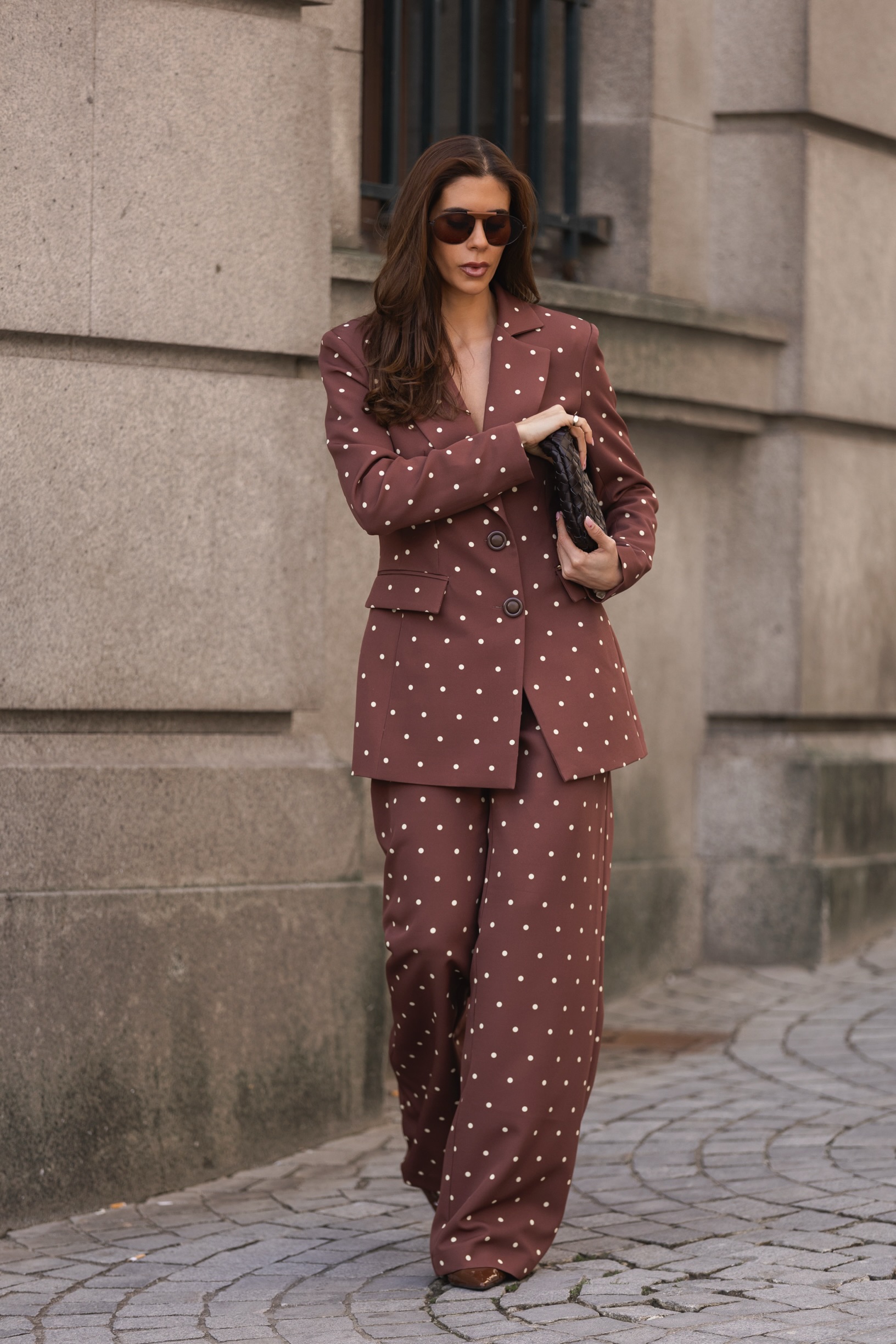 Blazer Bolas Castanho e Branco - SAHOCO 2