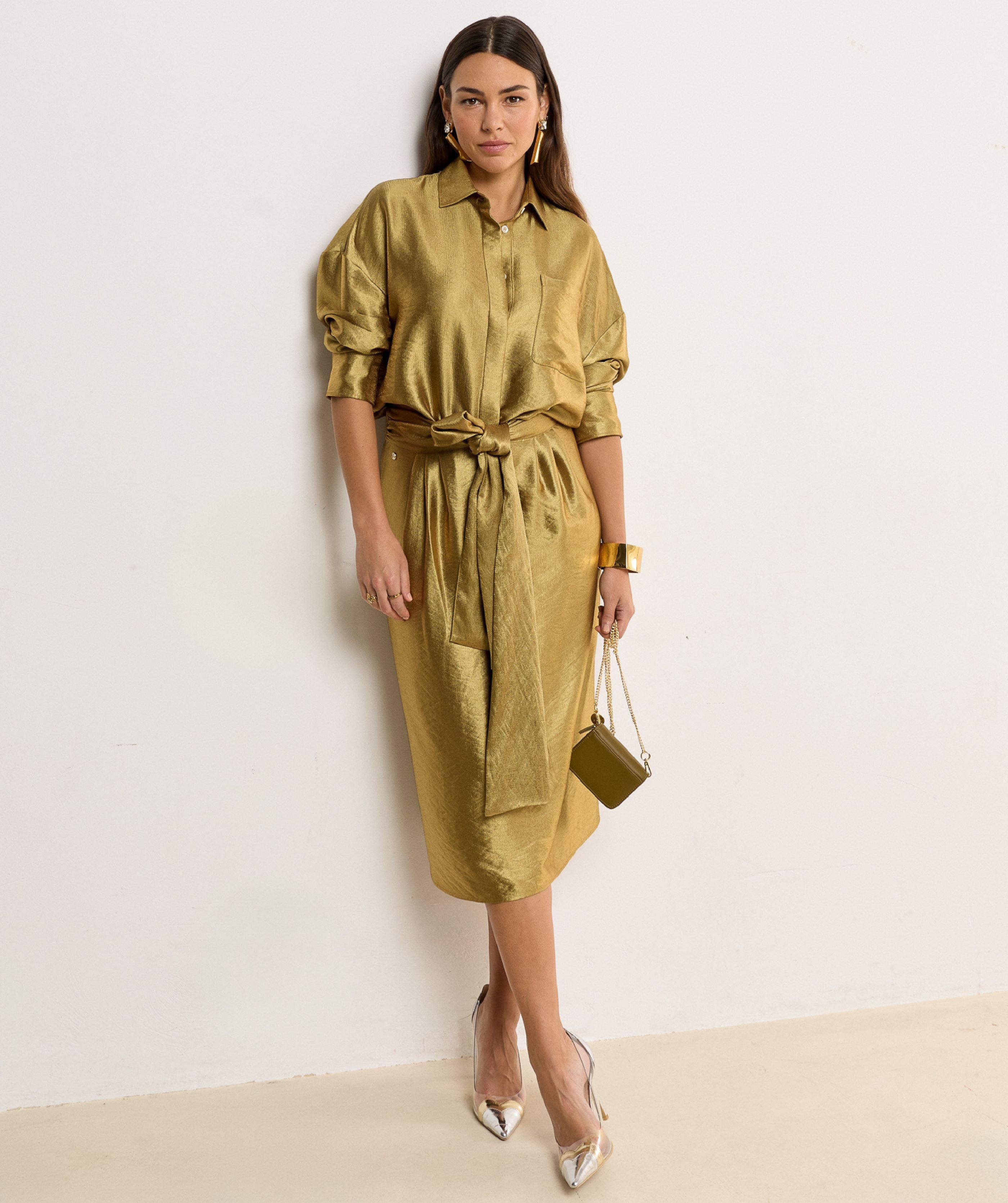 Camisa LUCILLA Dourado - Josh V  2